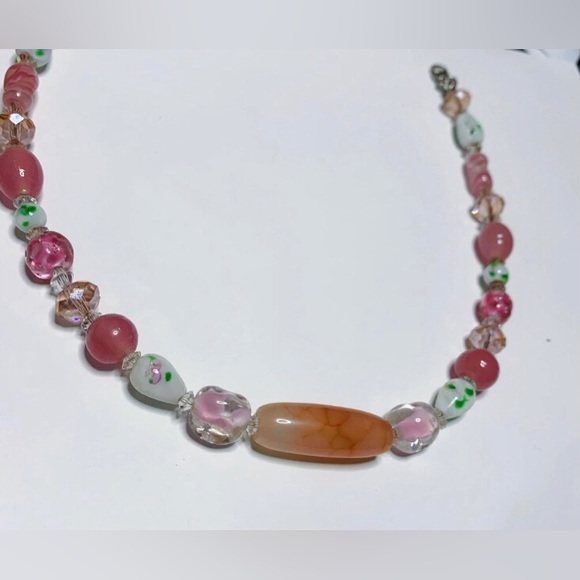 Hand crafted glass art lampwork beaded necklace - Picture 1 of 1